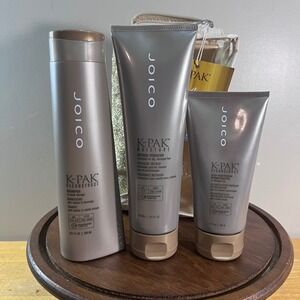 Joico K-PAK Holiday Hair Repair Set Shampoo Hydrator Reconstructor Bag NEW